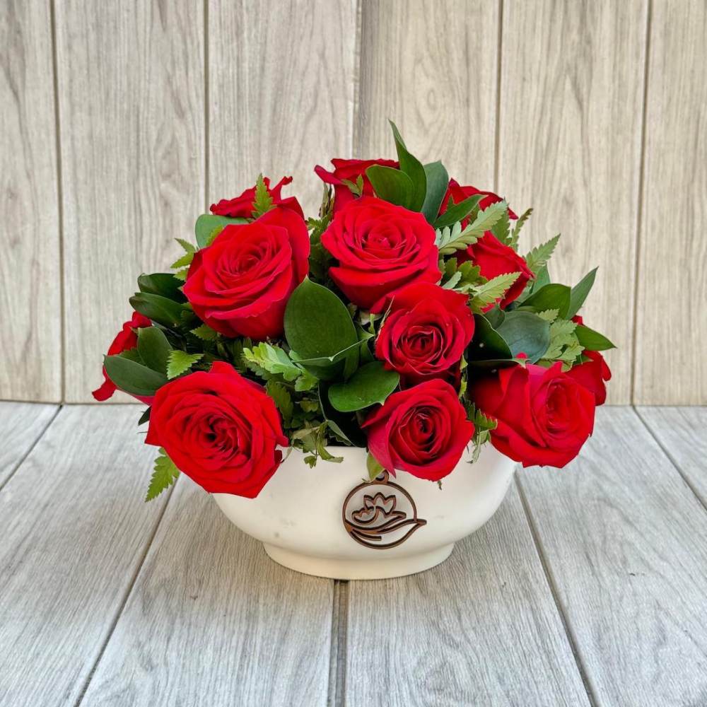 CERAMICA LOVE CON ROSAS
